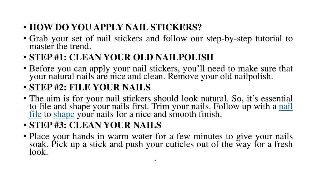PPT - Your Quick Guide To Nail Art Stickers PowerPoint Presentation