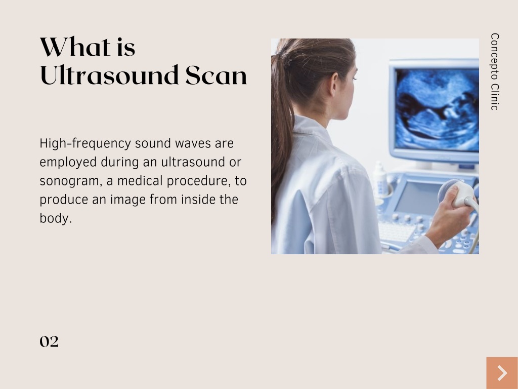 ultrasound scan presentation means