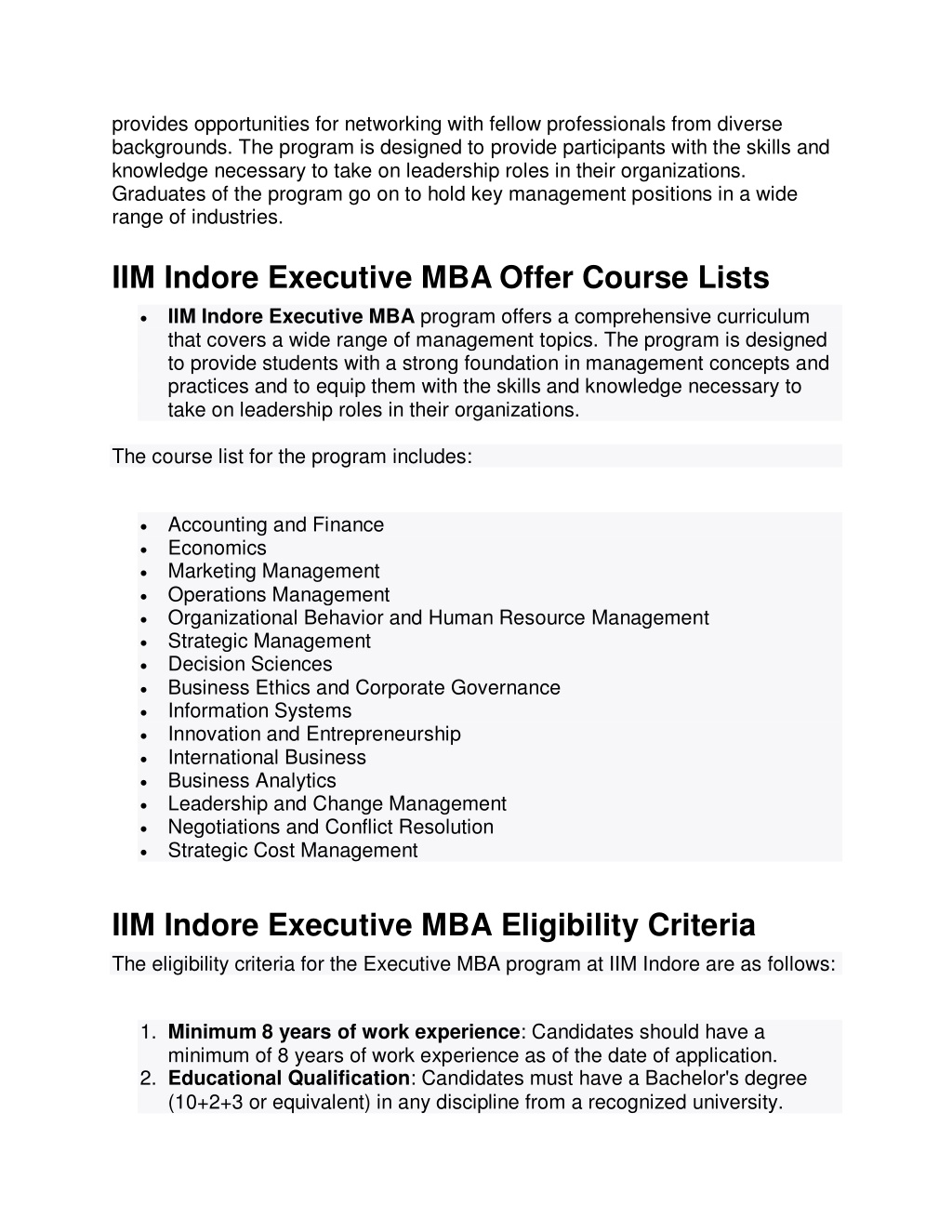 PPT - IIM Indore Executive MBA Admission 2023 PowerPoint Presentation ...