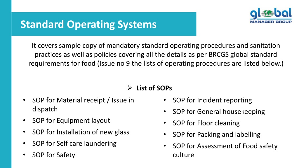 PPT - BRCGS Food Safety Issue 9 Documentation Kit PowerPoint ...