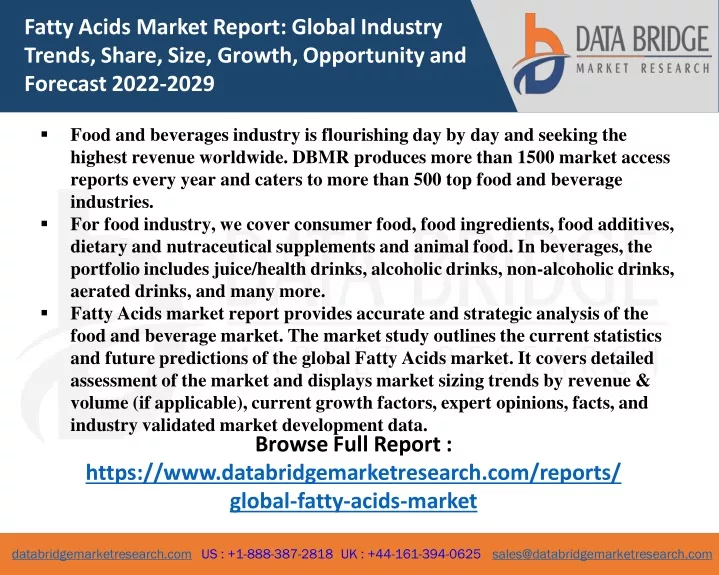 PPT - Fatty Acids Market Industry PowerPoint Presentation, free ...