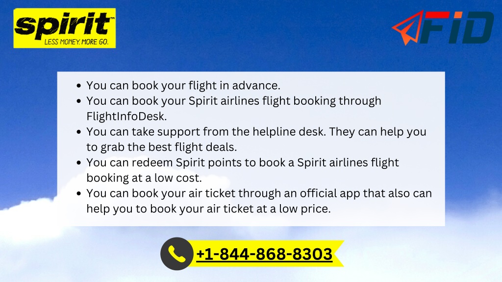 PPT - Spirit Airlines Flight Booking PowerPoint Presentation, free ...