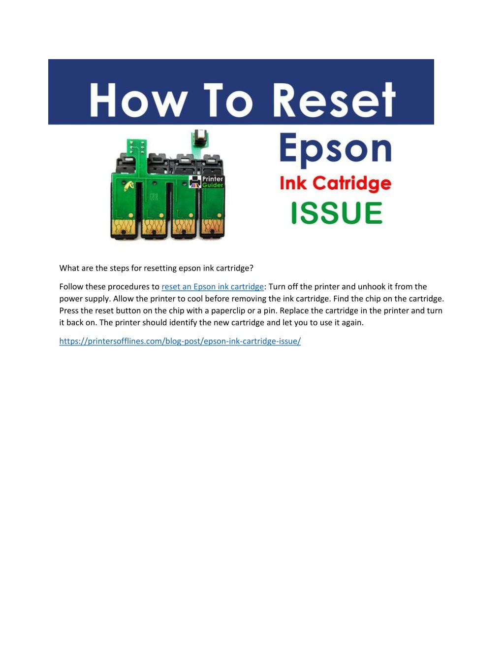 Ppt What Are The Steps For Resetting Epson Ink Cartridge Powerpoint Presentation Id11925479 1821