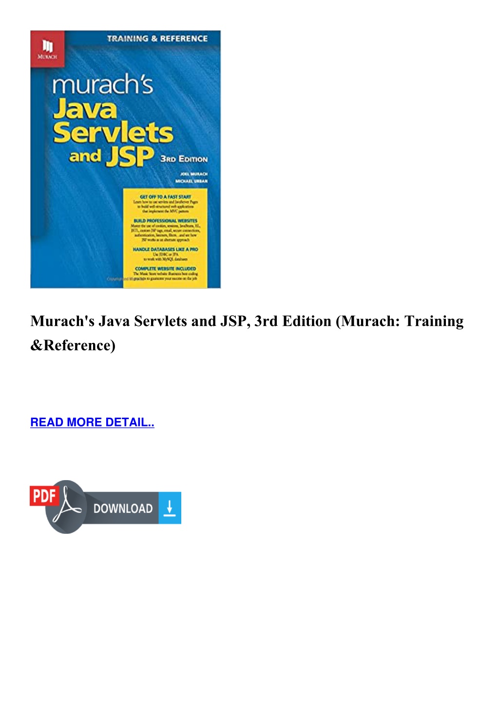 PPT - Murach S Java Servlets And JSP 3rd Edition Murach Training ...