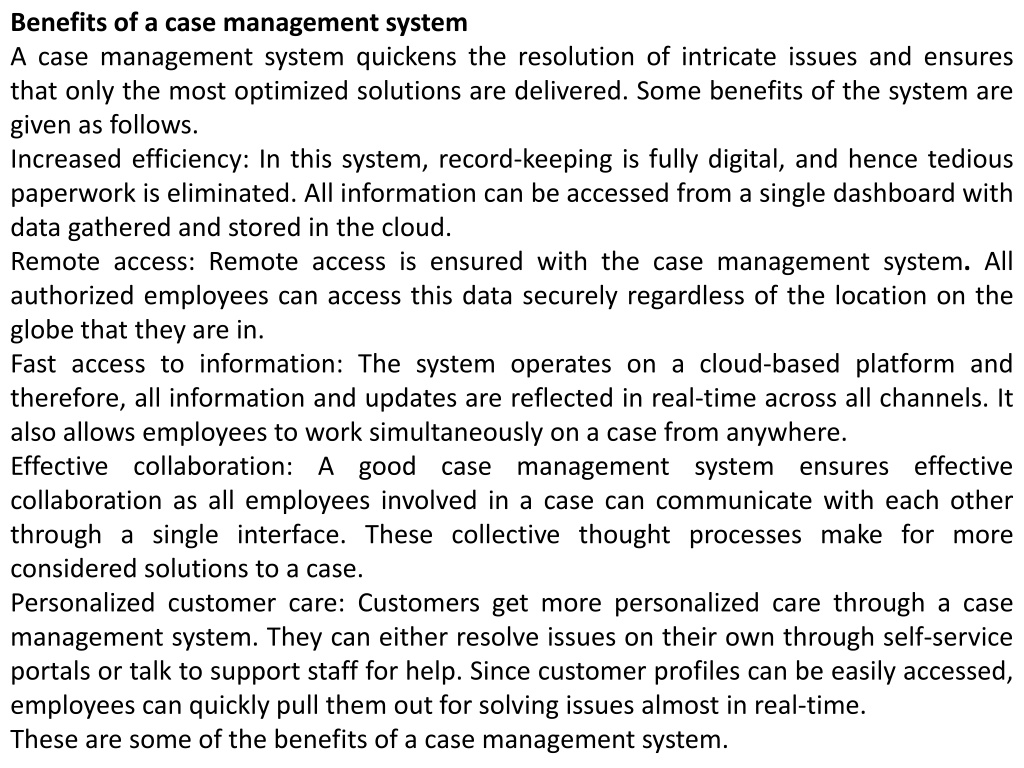 What Is Case Management System