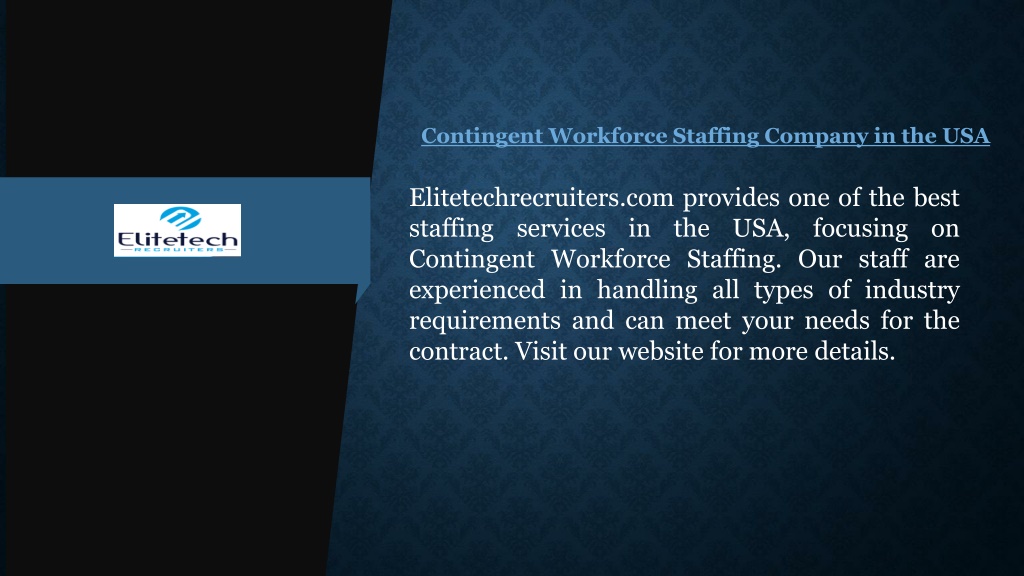 PPT - Contingent Workforce Staffing Company in the USA PowerPoint ...