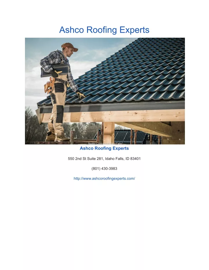 PPT Ashco Roofing Experts PowerPoint Presentation, free download ID