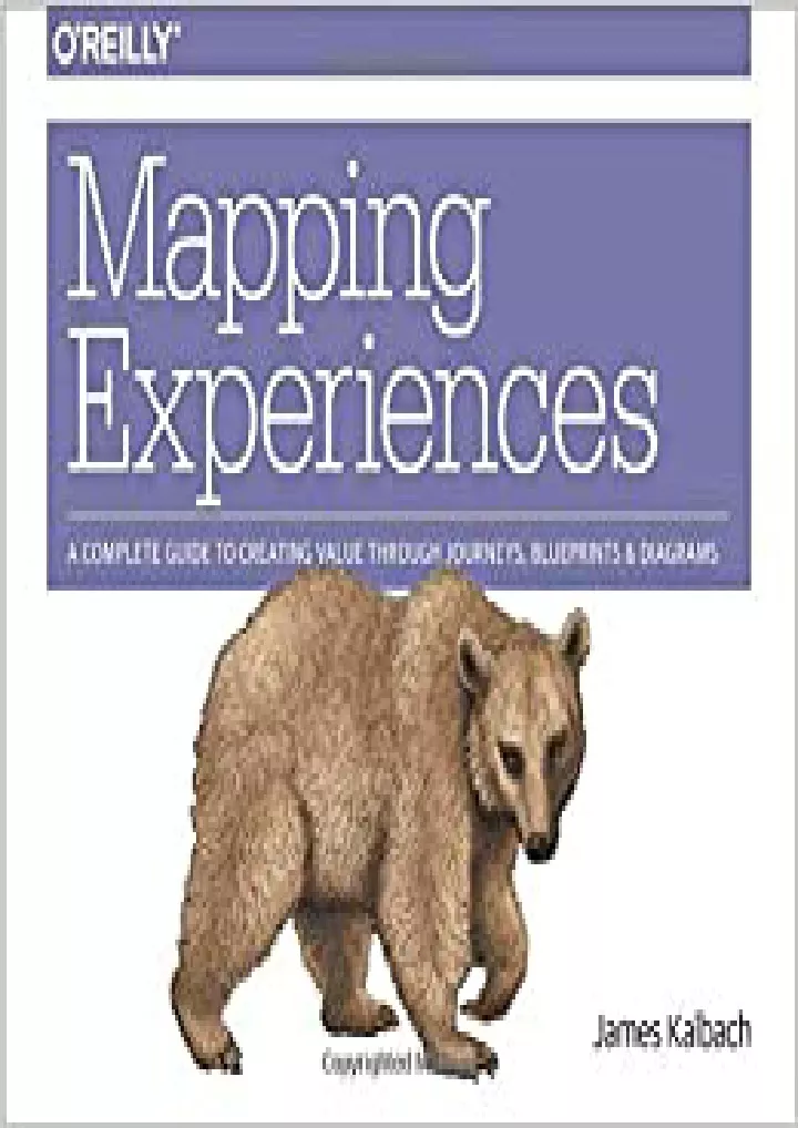 MAPPING EXPERIENCES A COMPLETE GUIDE TO CREATING visual data 6