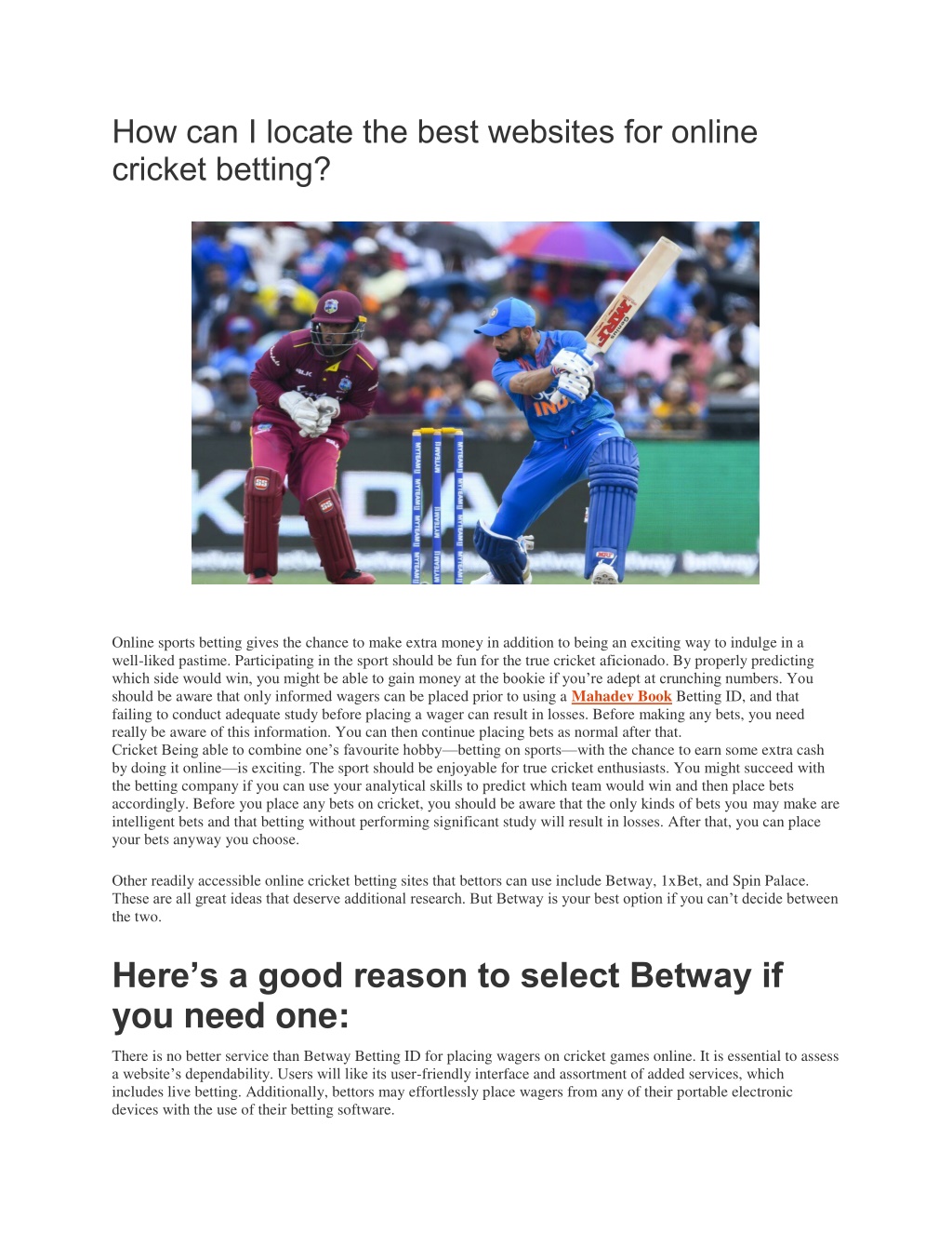 PPT - How can I locate the best websites for online cricket betting PowerPoint Presentation
