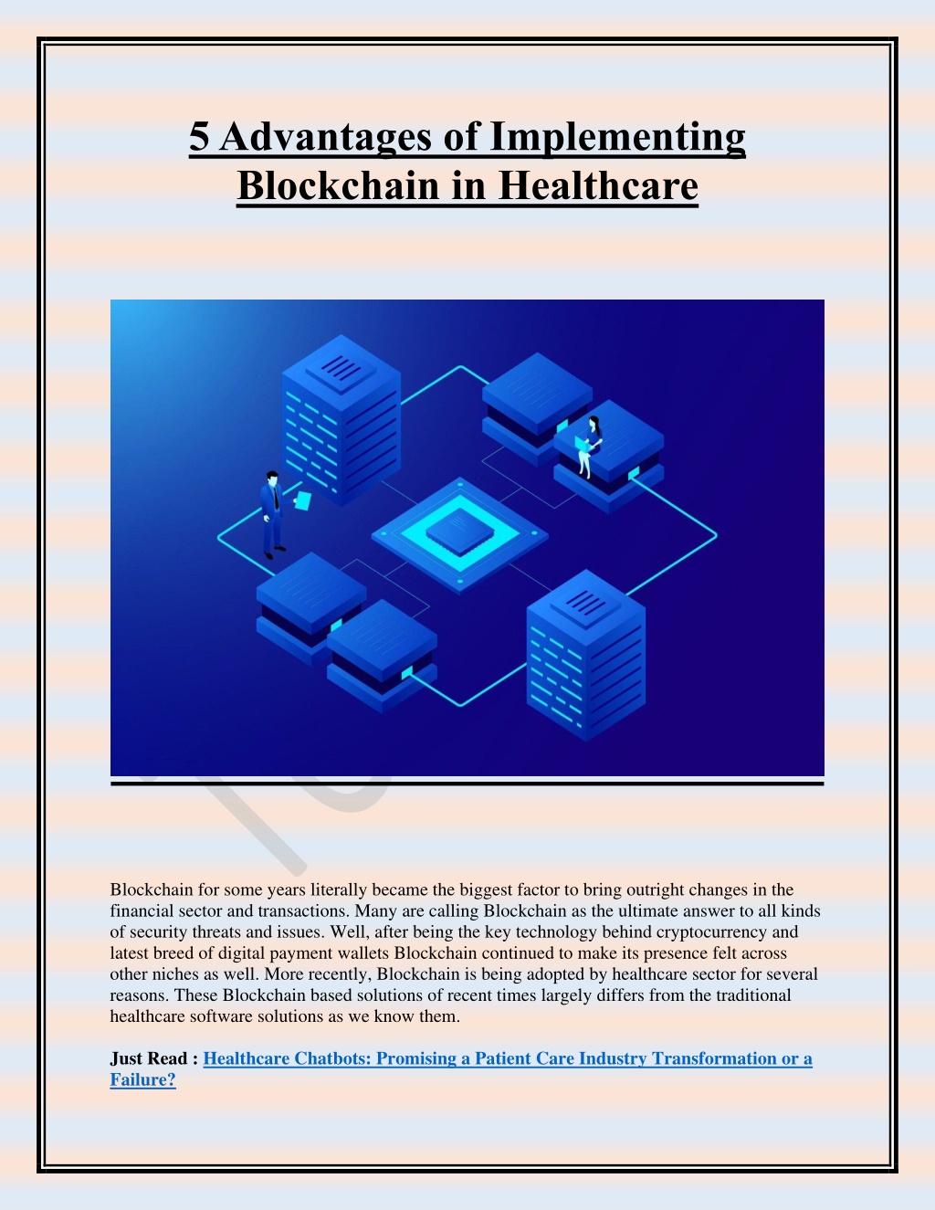 advantages of blockchain in healthcare