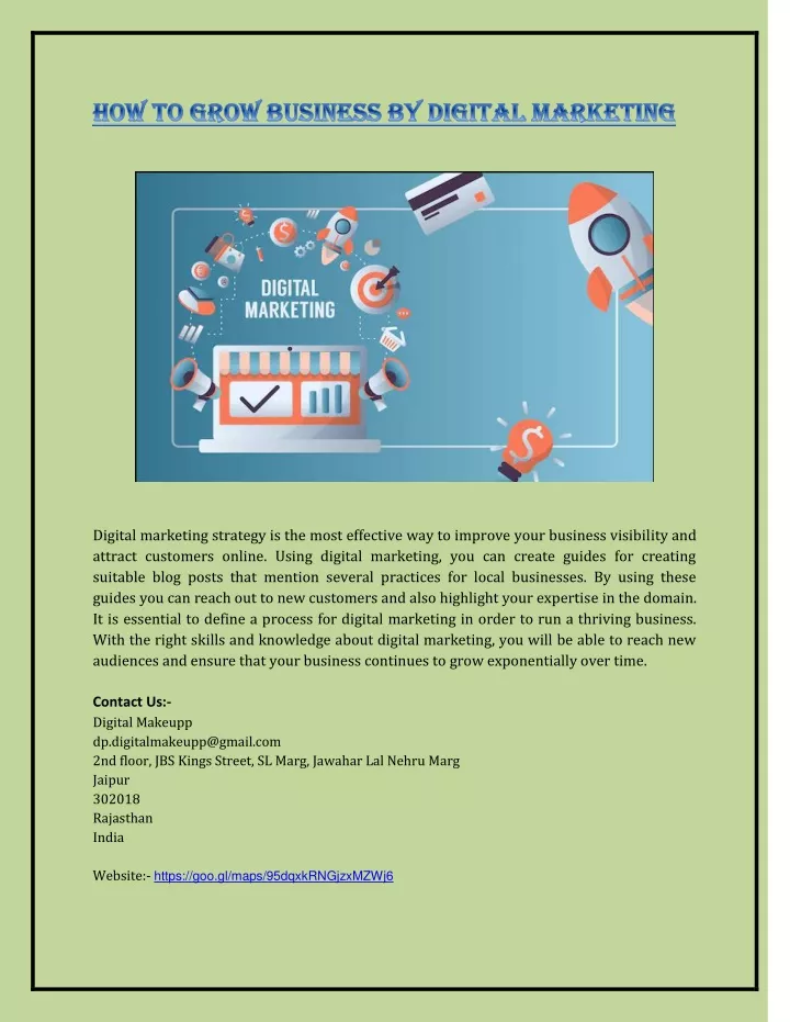 PPT - How to Grow Business by Digital Marketing PowerPoint Presentation ...
