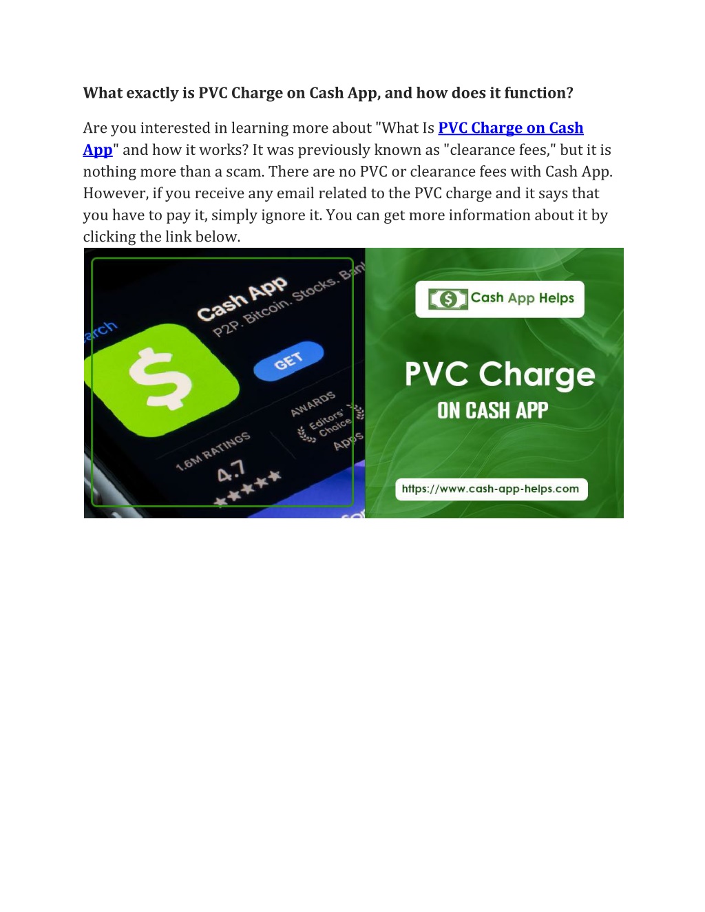 PPT What exactly is PVC Charge on Cash App, and how does it function