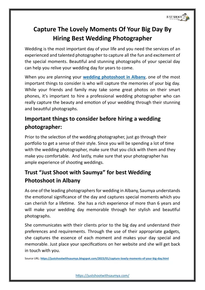 PPT - Capture The Lovely Moments Of Your Big Day By Hiring Best Wedding ...