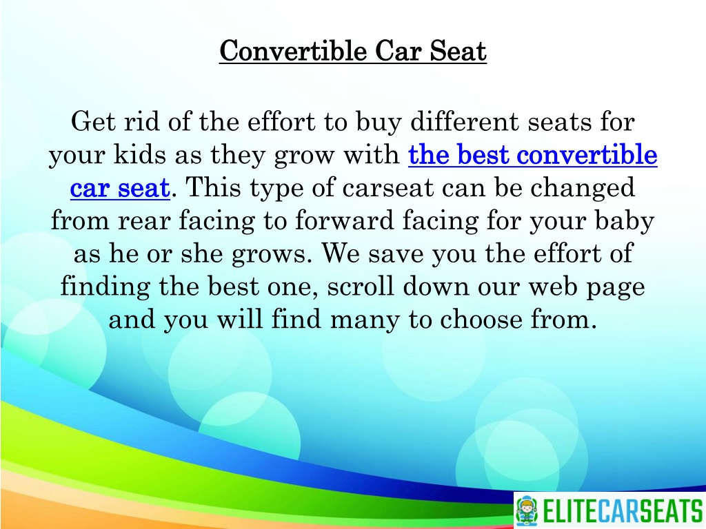 PPT Best Convertible Car Seat PowerPoint Presentation, free download