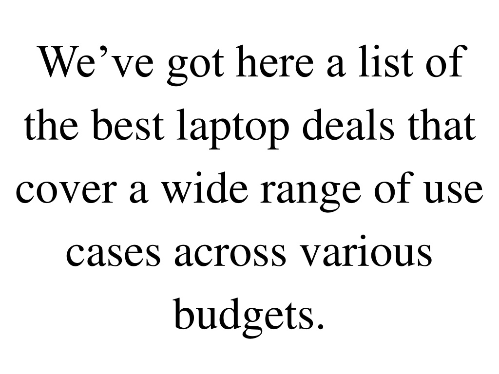 PPT The Best Laptop Deals Today PowerPoint Presentation, free