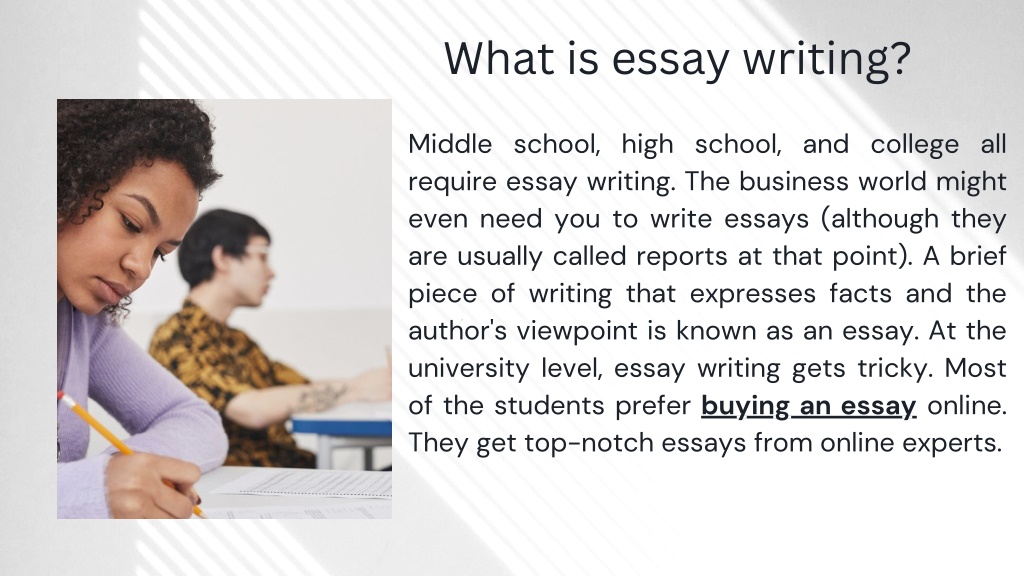 what is essay writing slideshare