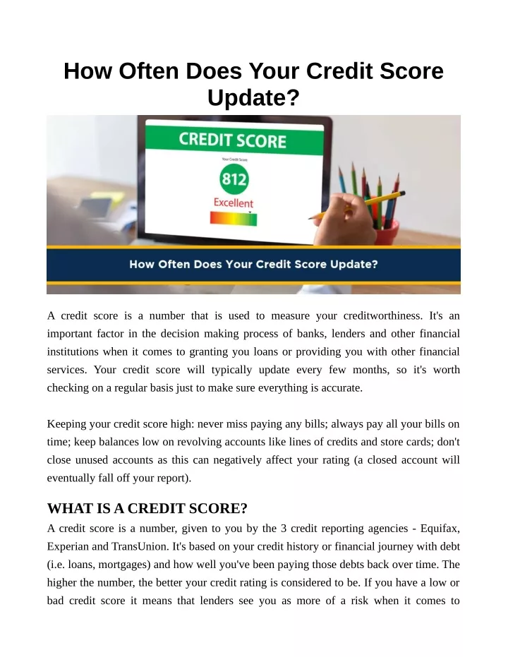 PPT - How Often Does Your Credit Score Update PowerPoint Presentation ...