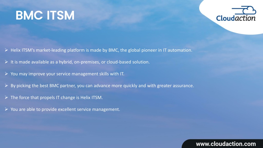 PPT - BMC ITSM- Cloudaction PowerPoint Presentation, Free Download - ID ...