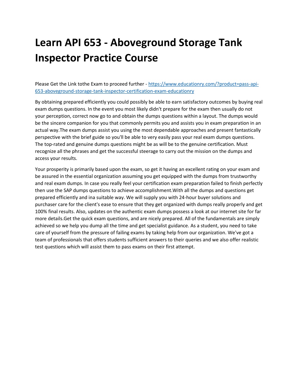 PPT - API 653 - Aboveground Storage Tank Inspector PowerPoint ...