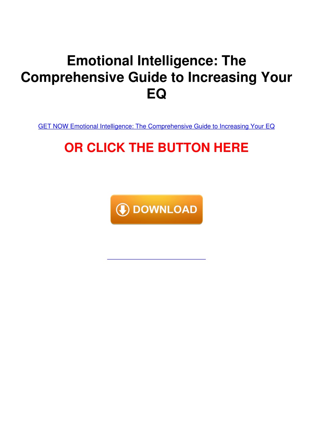 PPT - DOWNLOAD/PDF Emotional Intelligence: The Comprehensive Guide to ...