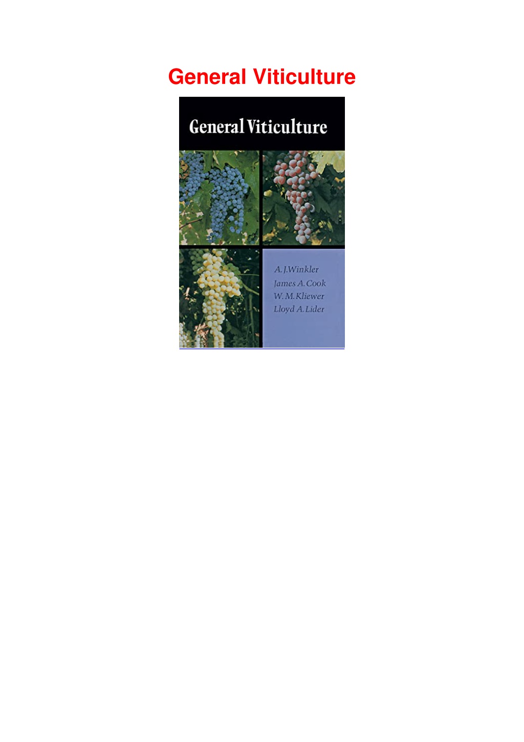 Ppt Pdf General Viticulture Powerpoint Presentation Free Download