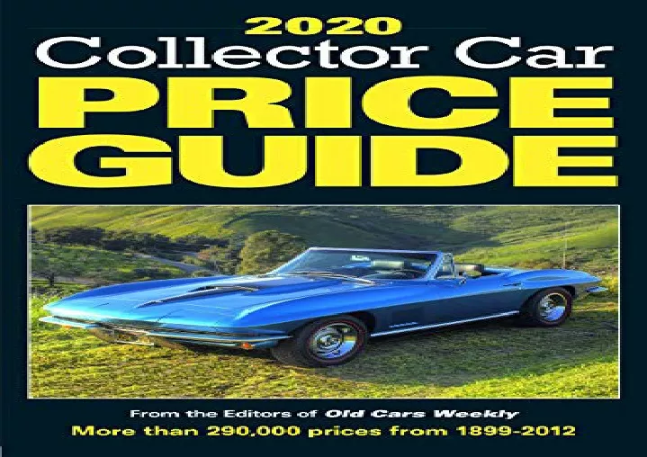 PPT download 2020 Collector Car Price Guide (2020) free PowerPoint