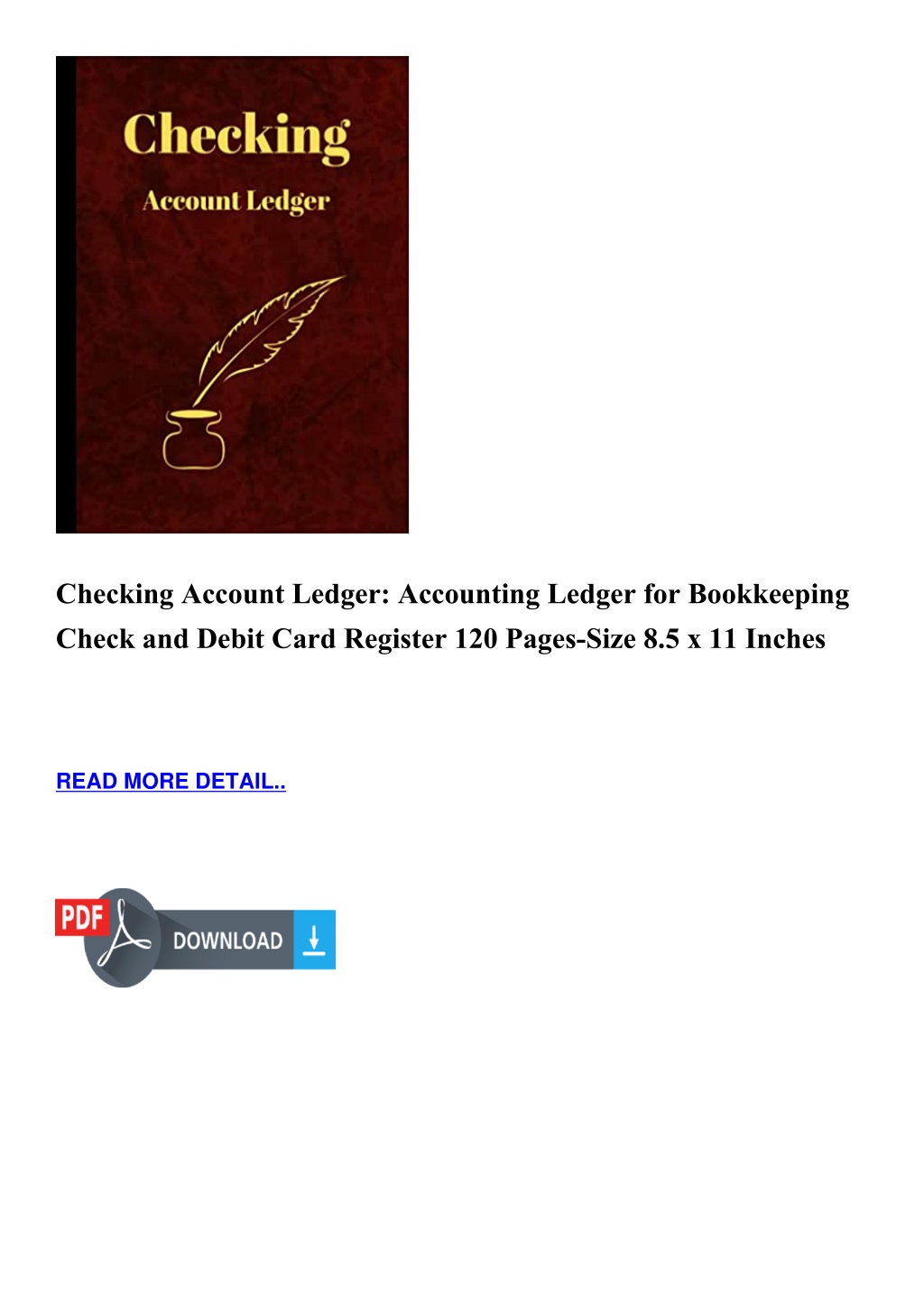 Ppt Checking Account Ledger Accounting Ledger For Bookkeeping Check