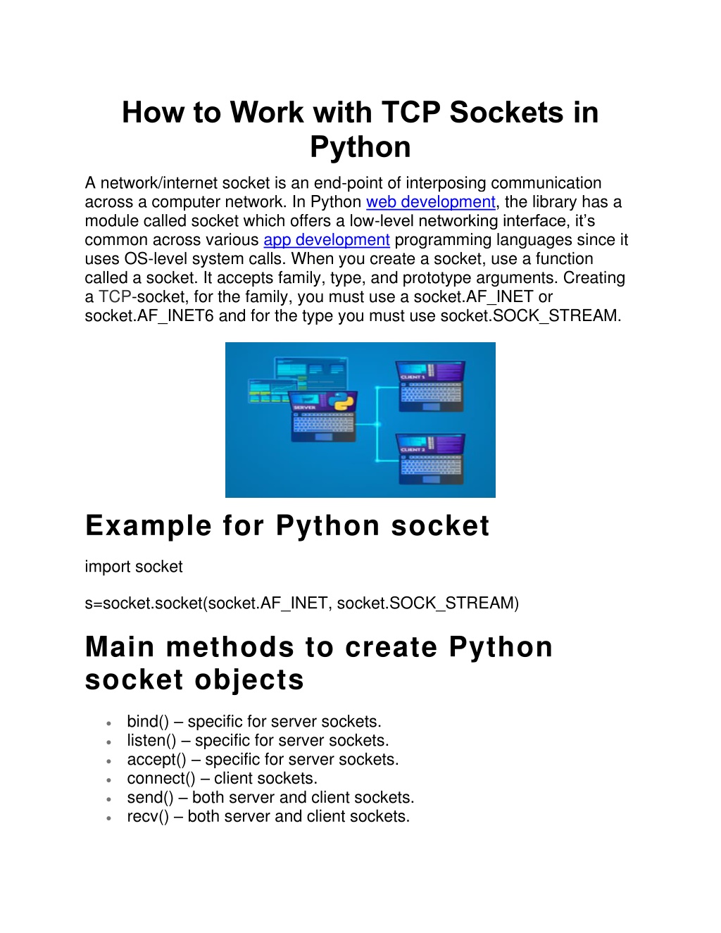 PPT - How To Work With TCP Sockets In Python PowerPoint Presentation ...