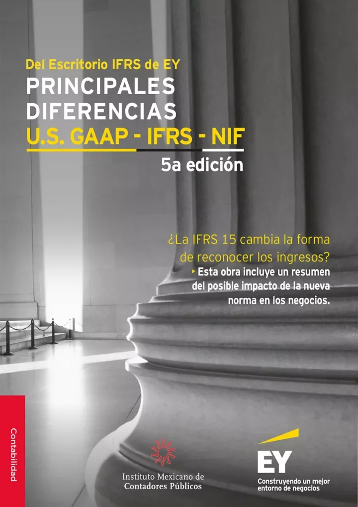 PPT - Principales diferencias U S GAAP IFRS NIF Spanish Edition ...