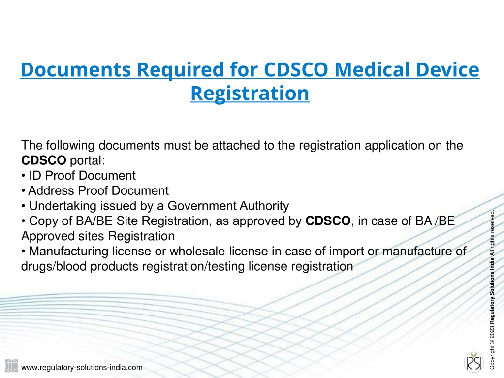 PPT - How Do You Register Your Medical Device With CDSCO? - Regulatory ...