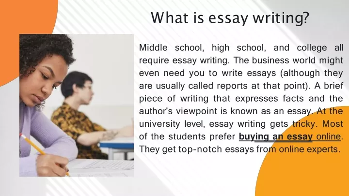 what is essay writing ppt