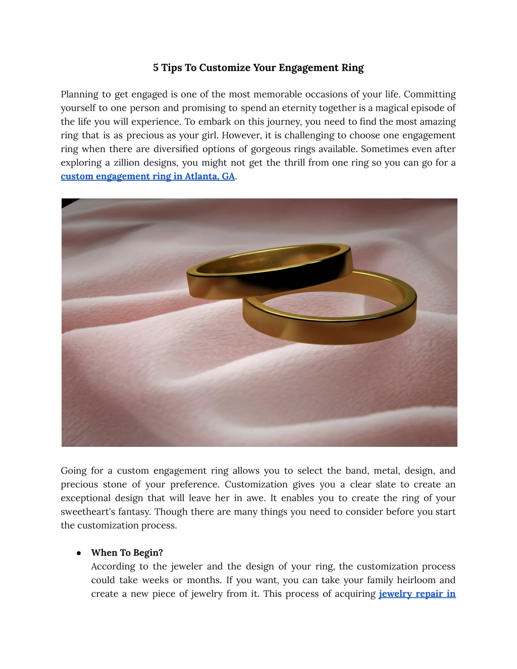 PPT - 5 Tips To Customize Your Engagement Ring PowerPoint Presentation ...