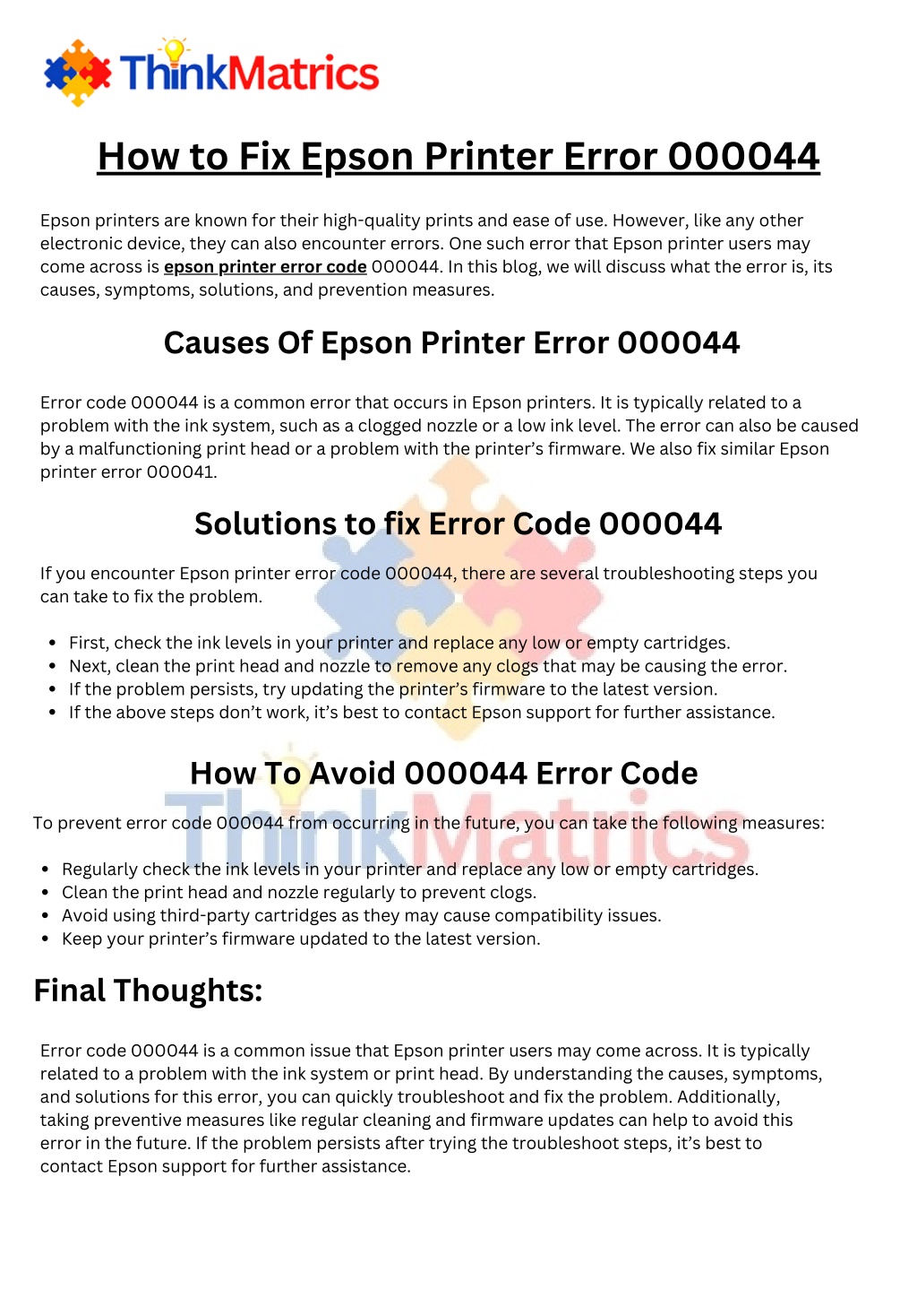 Ppt How To Fix Epson Printer Error 000044 Powerpoint Presentation Free Download Id11936478 7525