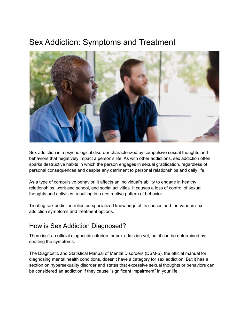 Ppt Sex Addiction Symptoms And Treatment Docx Powerpoint