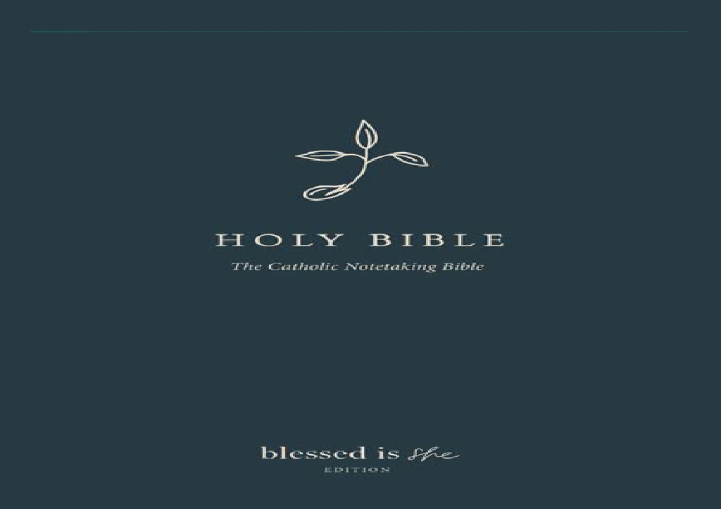 Catholic Note Taking Paper.pdf PPT - (PDF BOOK) The Catholic Notetaking Bible: Blessed Is She Edition ...