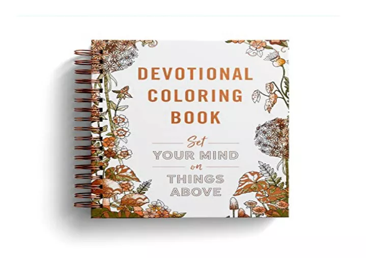 PPT PDF Set Your Mind on Things Above Devotional Coloring Book