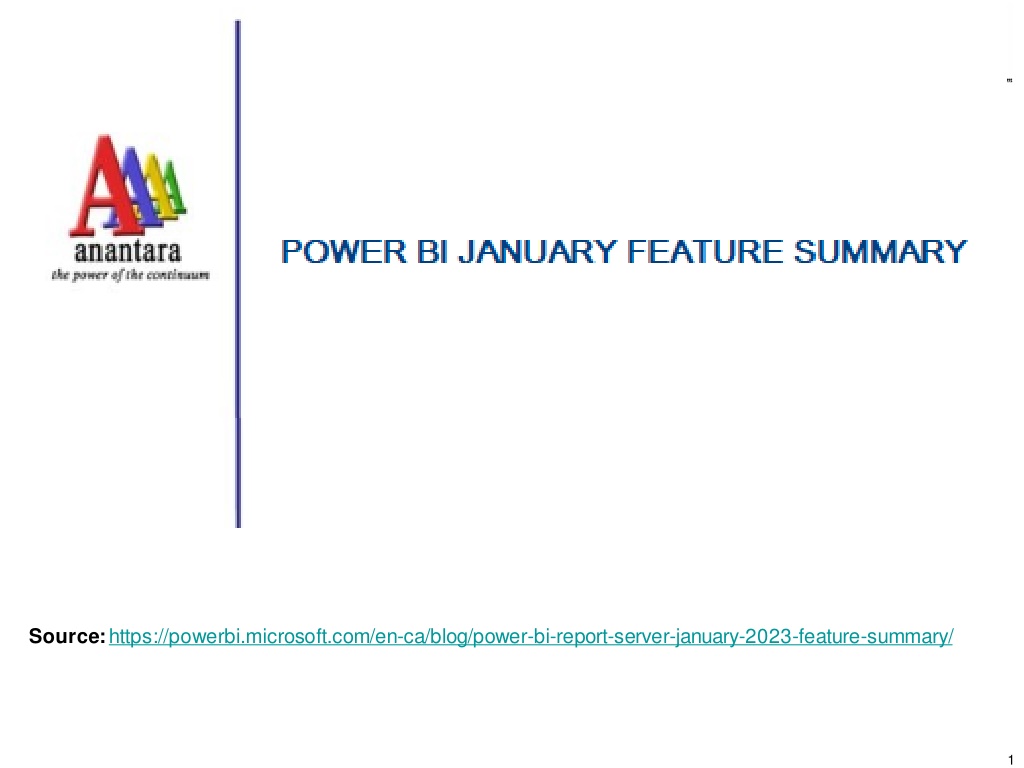 PPT PowerBIJanuaryFeatureSummary2023 PowerPoint Presentation