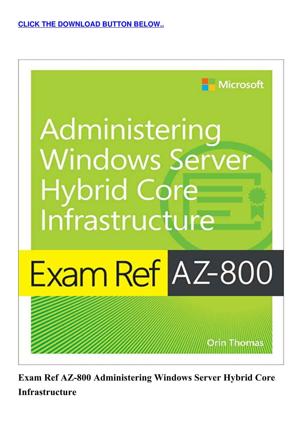 PPT - READ Exam Ref AZ 800 Administering Windows Server Hybrid Core ...