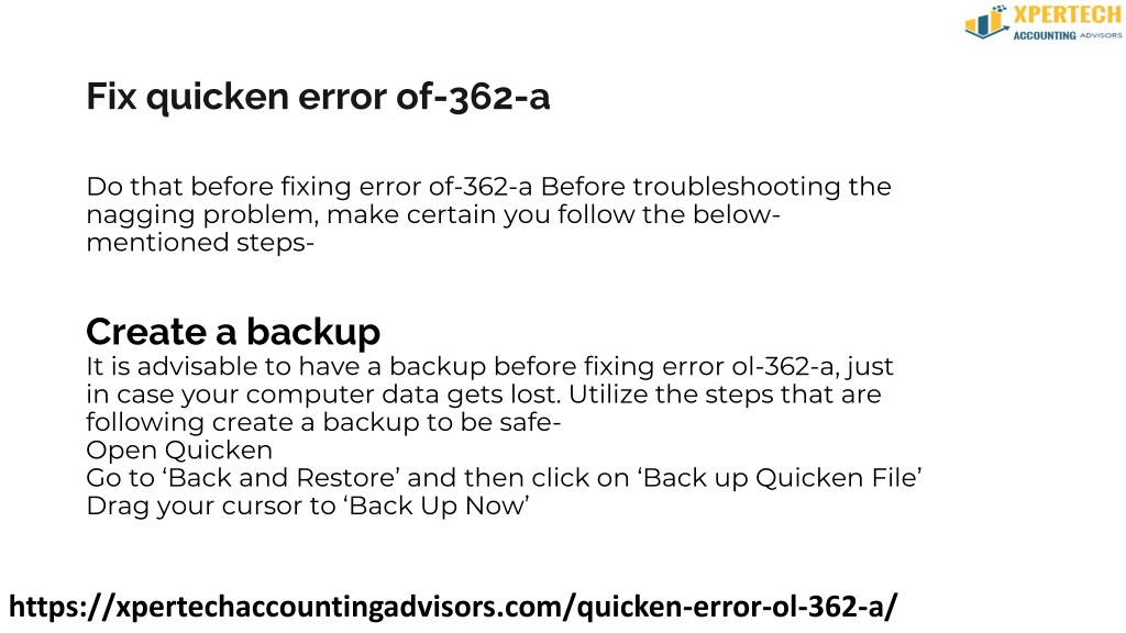 PPT - How To Fix Quicken Error Ol-362-a PowerPoint Presentation, Free ...