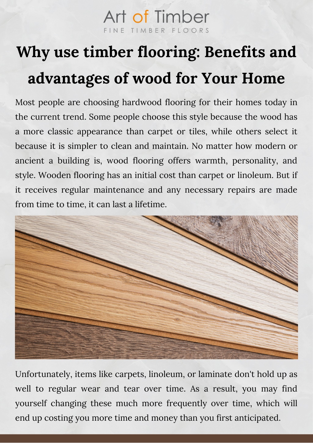 PPT - Why use timber flooring: Benefits and advantages of wood for Your ...