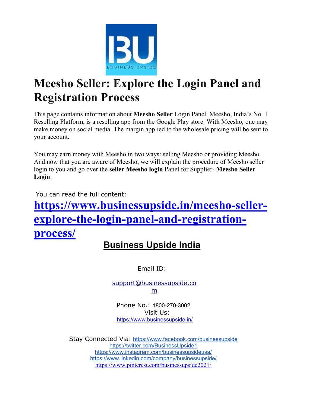 PPT Meesho Seller Explore the Login Panel and Registration Process
