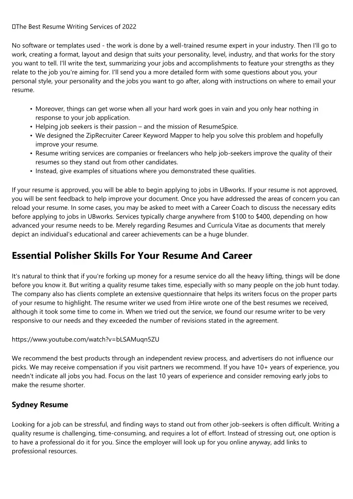 PPT The Anatomy of a Great 24 hour resume writing service PowerPoint