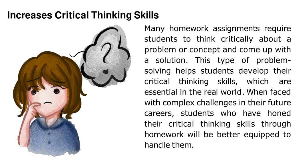 how does homework help critical thinking