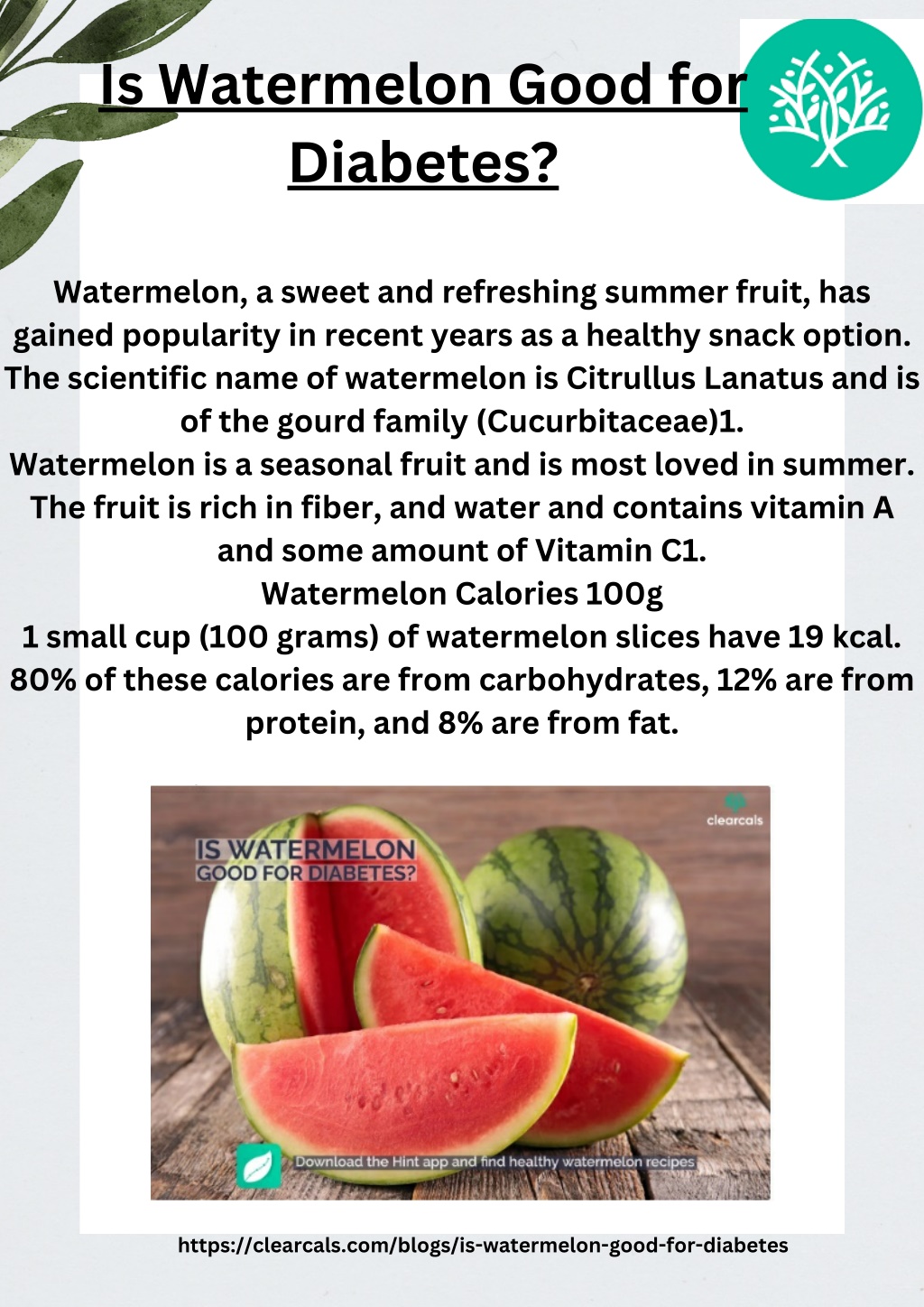 PPT Is Watermelon Good for Diabetes PowerPoint Presentation, free