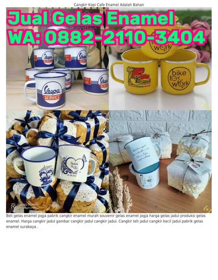 Ppt ౦88ᒿ ᒿii౦ ౩4౦4 Wa Harga Souvenir Gelas Enamel Jogja Jual Cangkir Kopi Jadul Ma 1116