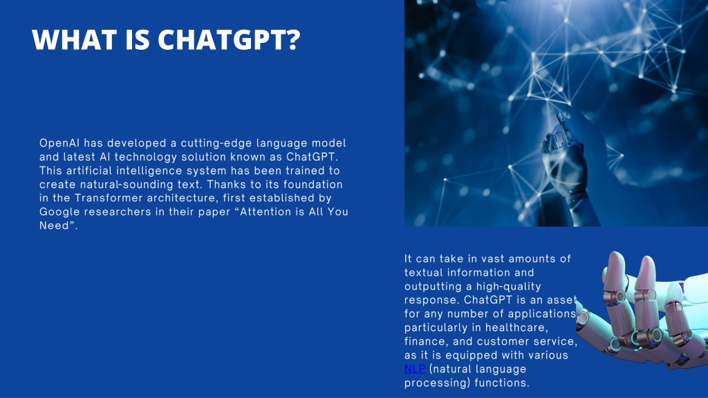 a presentation about chatgpt