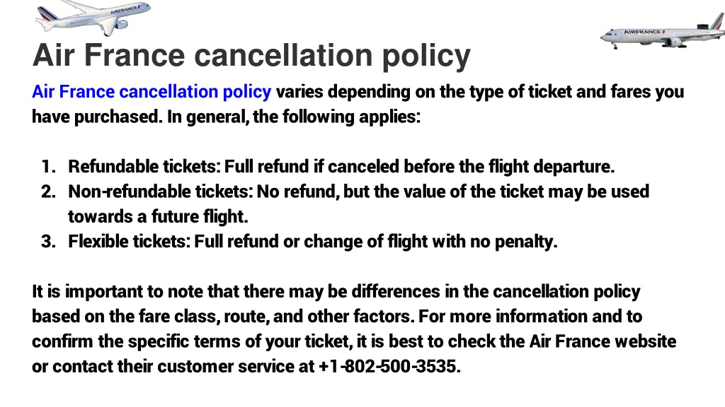 PPT Air France Flight Cancellation Policy PowerPoint Presentation