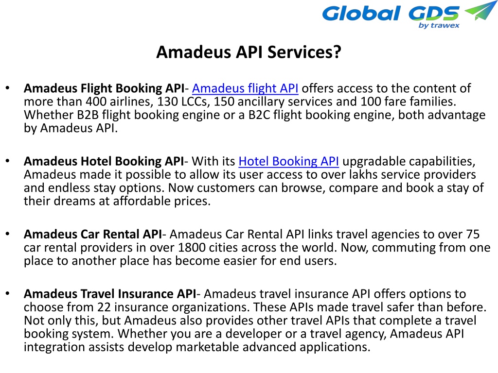 PPT - Amadeus API Integration PowerPoint Presentation, Free Download ...