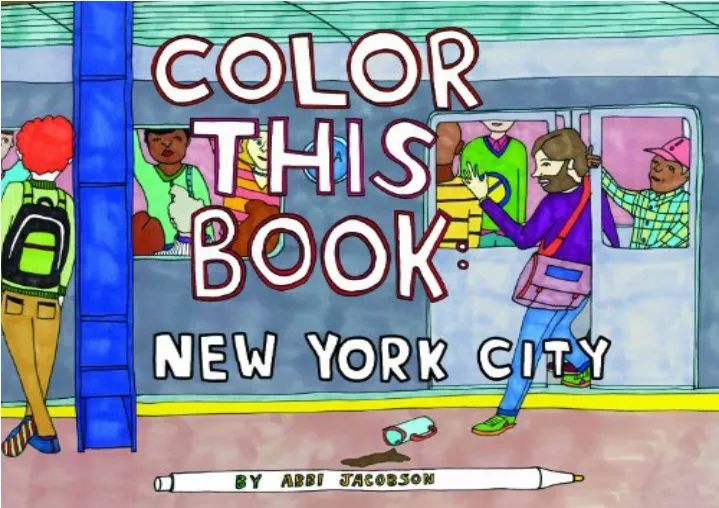 PPT download Color this Book New York City ipad PowerPoint