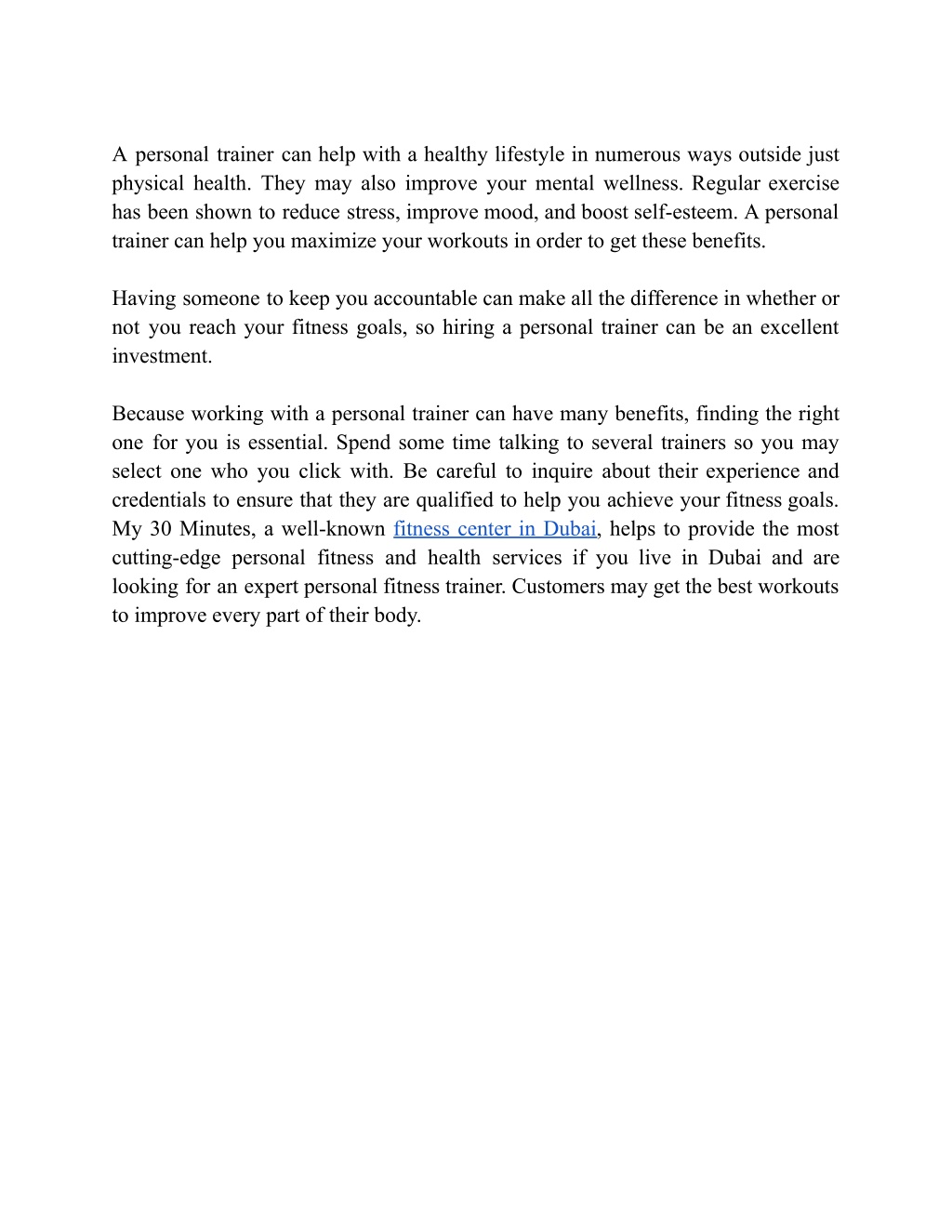 PPT - Benefits of Having a Personal Fitness Trainers PowerPoint ...